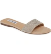 Steve Madden Bev Slide Sandal In Rhinestone