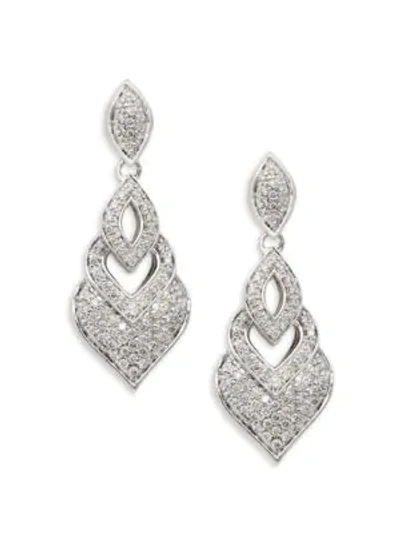 John Hardy Sterling Silver & Diamond Drop Earrings