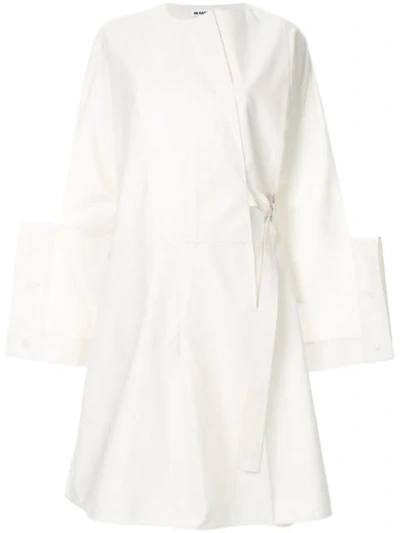 Jil Sander Grayson Cotton-blend Dress In White