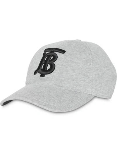 Burberry Grey Melange Baseball Cap Grey