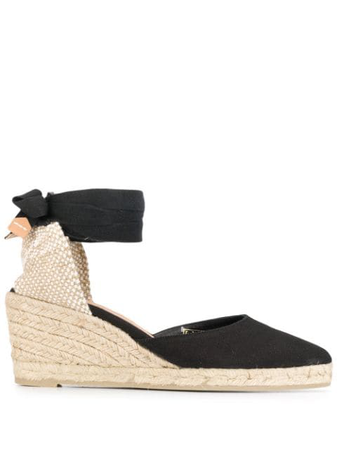 castañer carina 60 canvas wedge espadrilles