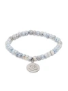 Bavna Sterling Silver, Coated Sapphire & Diamond Bead Bracelet