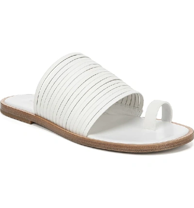 Vince Women's Penrose Strappy Leather Slide Sandals In Off White