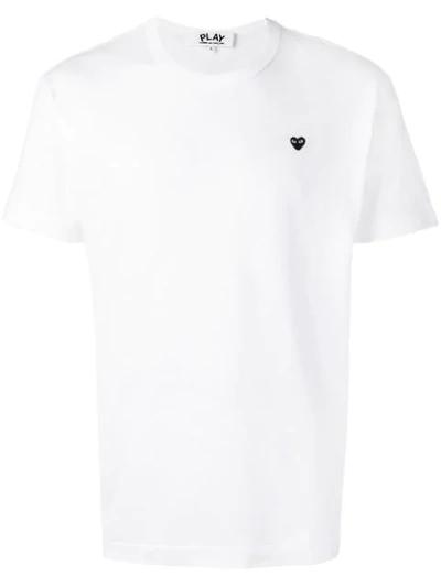 Comme Des Garçons Play Basic T-shirt In White