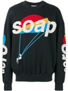 Henrik Vibskov Aero Soap Embroidered Sweatshirt In Black