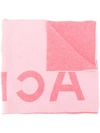 Acne Studios Toronty Logo Scarf In Pink