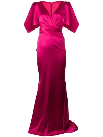 Talbot Runhof Socotra Gown In Pink