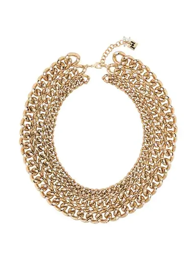 Rosantica Ingranaggio Pearls Necklace In Gold