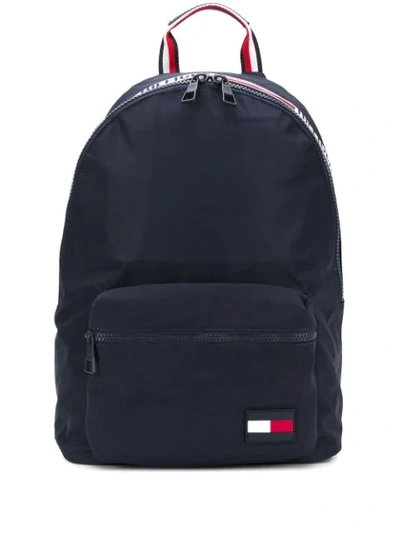 Tommy Hilfiger Signature Tape Backpack In Blue