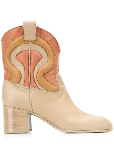 Laurence Dacade Tiago Beige Leather Ankle Boots
