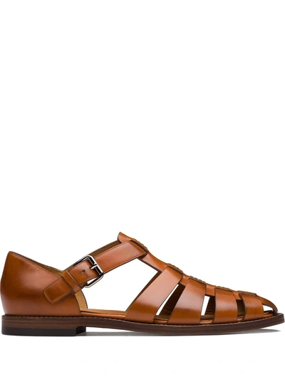 Church's Fisherman Leather Sandals In Brown | ModeSens