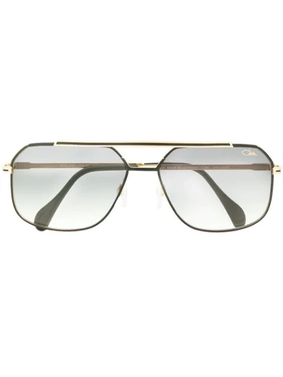 Cazal Aviator Frame Sunglasses In Gold
