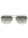Cazal Aviator Frame Sunglasses In Gold