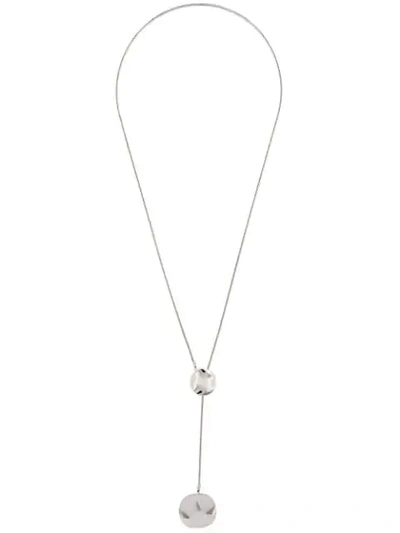 Isabel Marant Sliding Petals Necklace In Silver