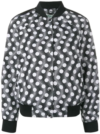 Kenzo Teddy Snap-front Bomber Jacket In Black