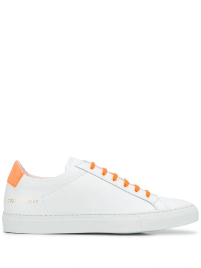 Common Projects Fluorescent Achilles Low Sneakers In White