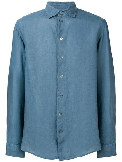 Emporio Armani Casual Button-up Shirt In Blue
