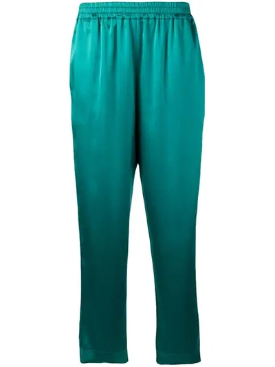 Gianluca Capannolo Elastic Waist Trousers In Green