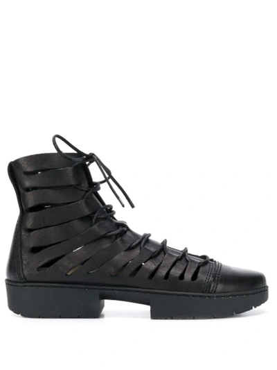 Trippen Fight Ankle Boots In Black