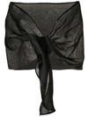 Le Petite Robe Di Chiara Boni Sheer Scarf - Black