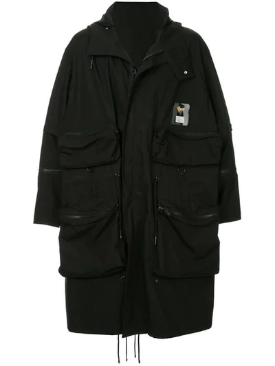 Undercover Black Graphic Raincoat