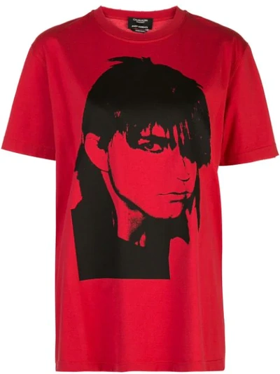 Calvin Klein Graphic T In Red