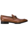 Ferragamo Men's America Dress Calfskin Loafers In Brown