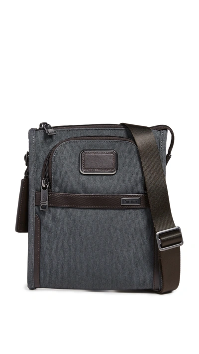 Tumi Alpha Small Pocket Bag In Anthracite
