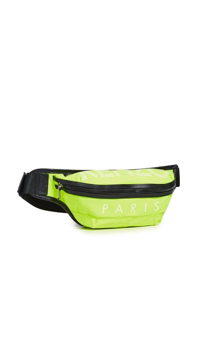 Kenzo Sport Logo Bumbag In Lemon