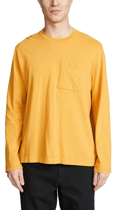 Our Legacy Box Long Sleeve Tee In Honey Army