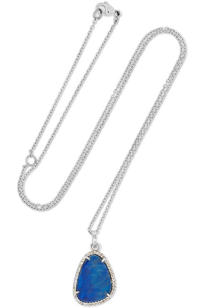 Amrapali 18-karat White Gold, Sapphire And Diamond Necklace