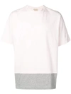 Marni Layered-effect Drawstring Cotton T-shirt In Light Pink