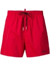 Dsquared2 Red Icon Swim Shorts In Technical Fabric