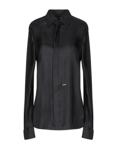 Dsquared2 Silk Shirts & Blouses In Black