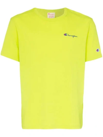 Champion Crew Neck Short Sleeved T In Green