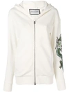 Roqa Dragon Hoodie In White