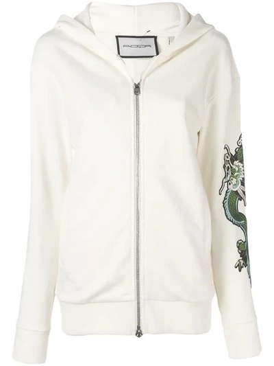 Roqa Dragon Hoodie In White