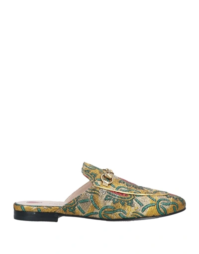 Gucci Mules And Clogs In Gold
