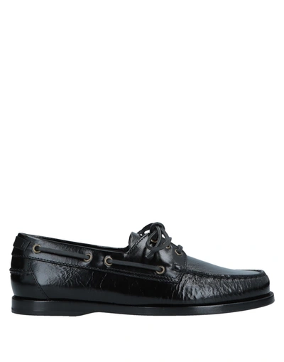 Saint Laurent Loafers In Black