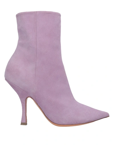 Y/project Ankle Boots In Light Purple