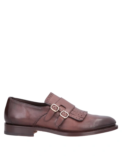 Santoni Loafers In Dark Brown