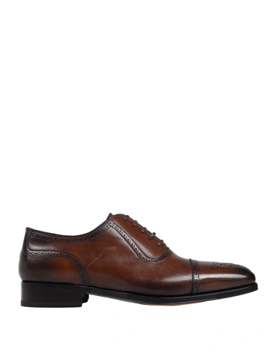 Tom Ford Lace-up Shoes In Dark Brown