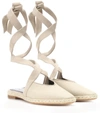 Jw Anderson Suede-trimmed Canvas Espadrilles In Beige