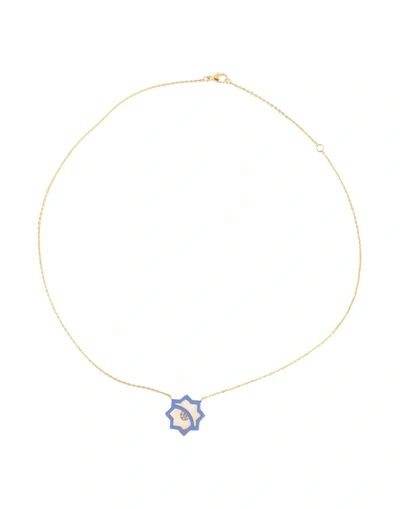 Leivankash Necklaces In Pastel Blue