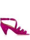 Laurence Dacade Buckled Sandals In Fuxia