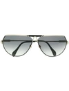 Cazal Aviator Frame Sunglasses In Black
