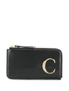 Chloé C Card Holder In Black
