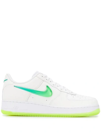 Nike Air Force 1 07 Premium Sneakers In 100 White Volt Hyper Jade