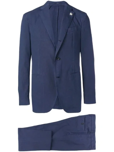 Lardini Two Piece Suit In Blue