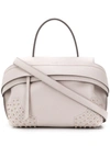 Tod's Wave Tote Bag In Grey